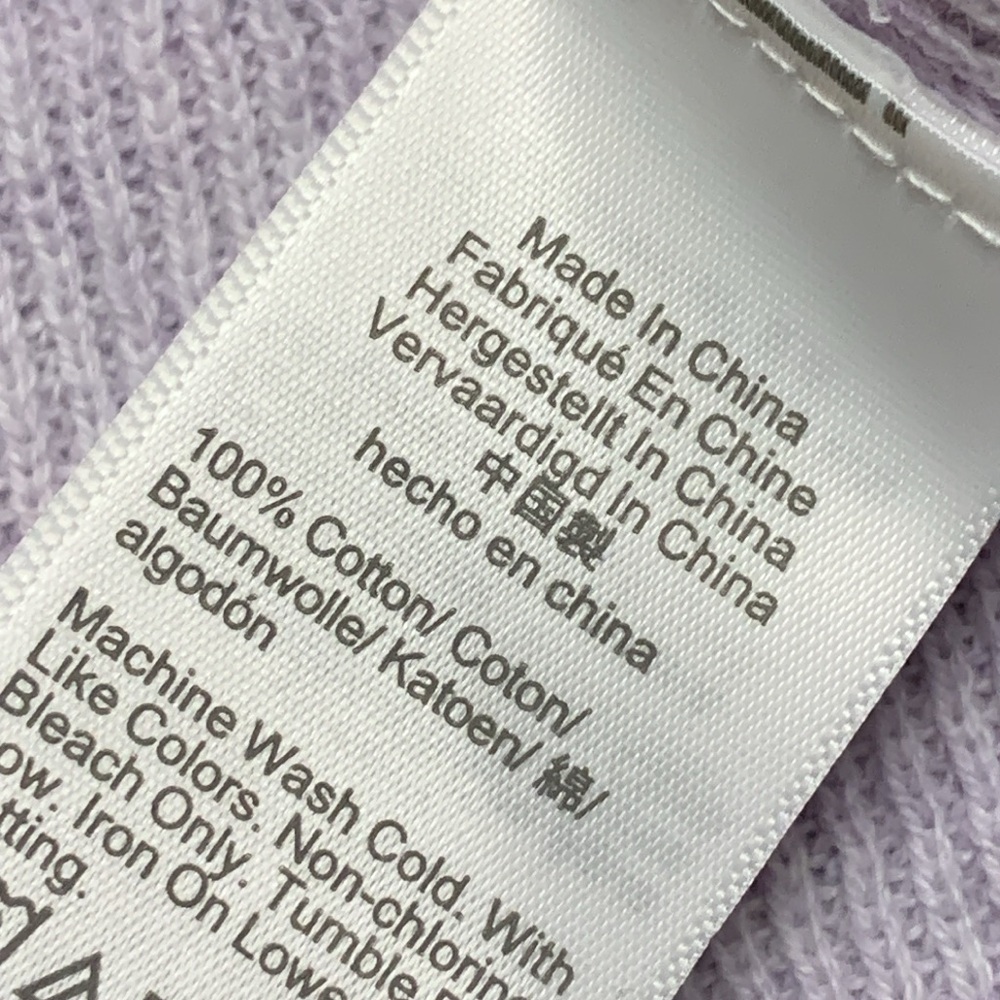 Womens J. Crew Lavender Ruffle Long Sleeve Pullover Ribbed Sweater‎ - Picture 4 of 8